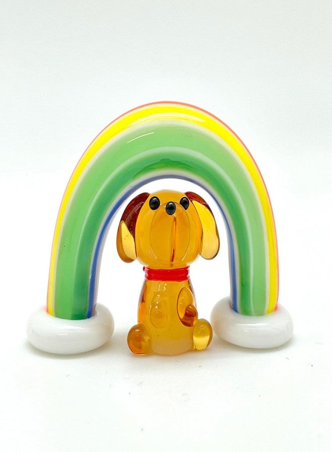 RillyRellow Miniature Tiny Rainbow, Dollhouse Mini Rainbow, Handmade Glass Rainbow, Standing Rainbow Bridge, for Dollhuse Miniature, Fairy Garden, Diorama (1PCS) (Solid Color) - Image 5